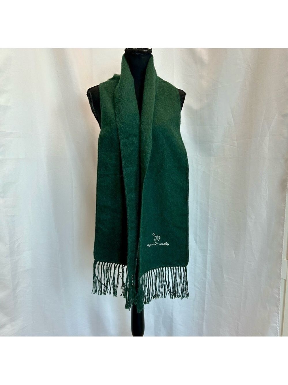 Dark green Alpaca scarf fall winter warm scarf